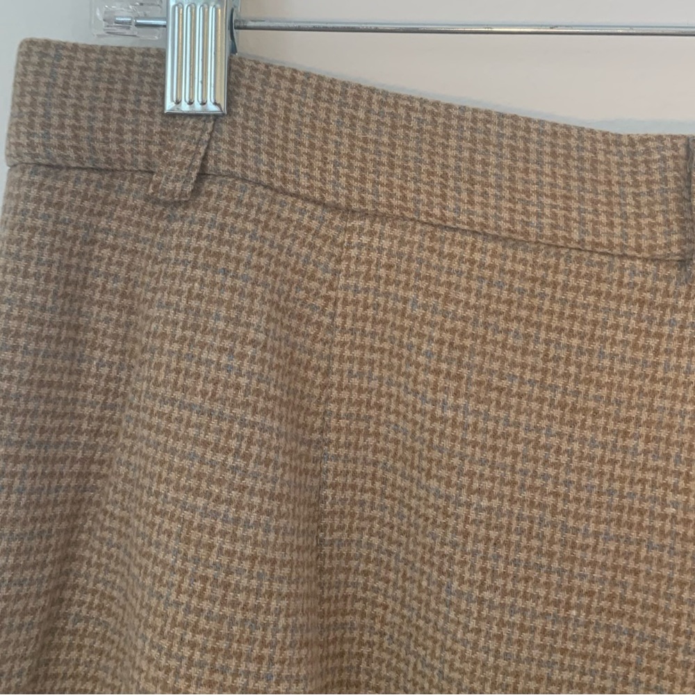 Vintage Pendleton Wool Houndstooth Camel Pants Li… - image 8